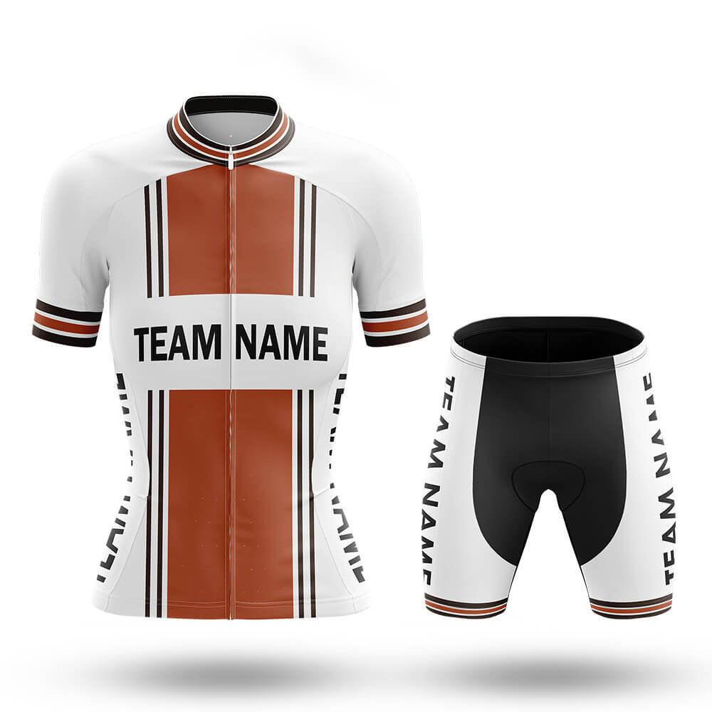 Custom Team Name M4 Orange - Women's Cycling Kit