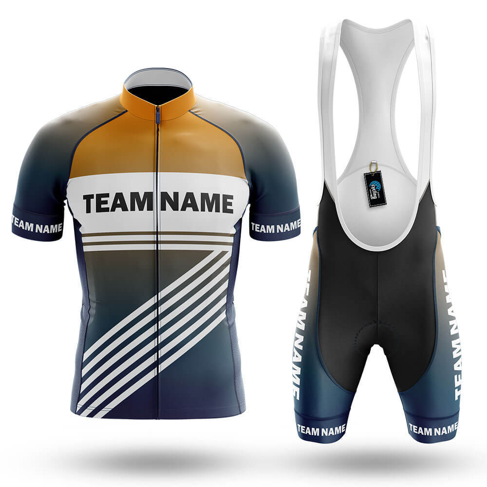 Custom Team Name S3 Yellow - Men's Cycling Kit
