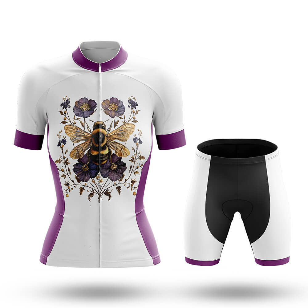 Vintage Floral Bee - Women's Cycling Kit