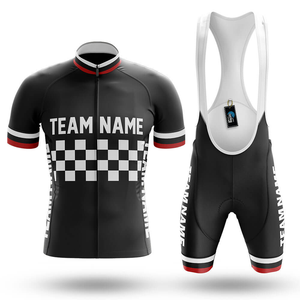 Custom Team Name M7 Black - Men's Cycling Kit