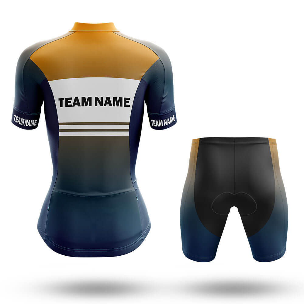 Custom Team Name S2 Yellow - Women's Cycling Kit
