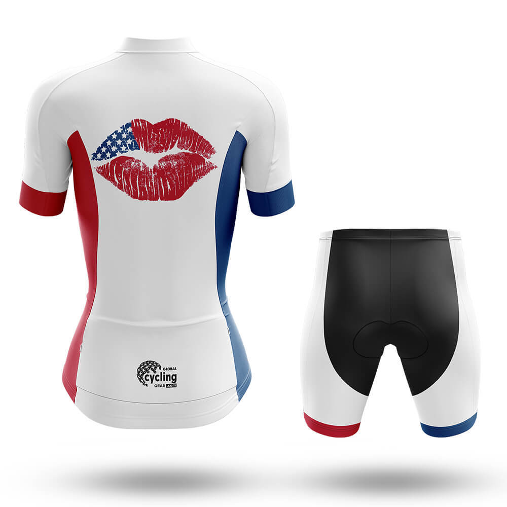 American Flag Lips - Women's Cycling Kit