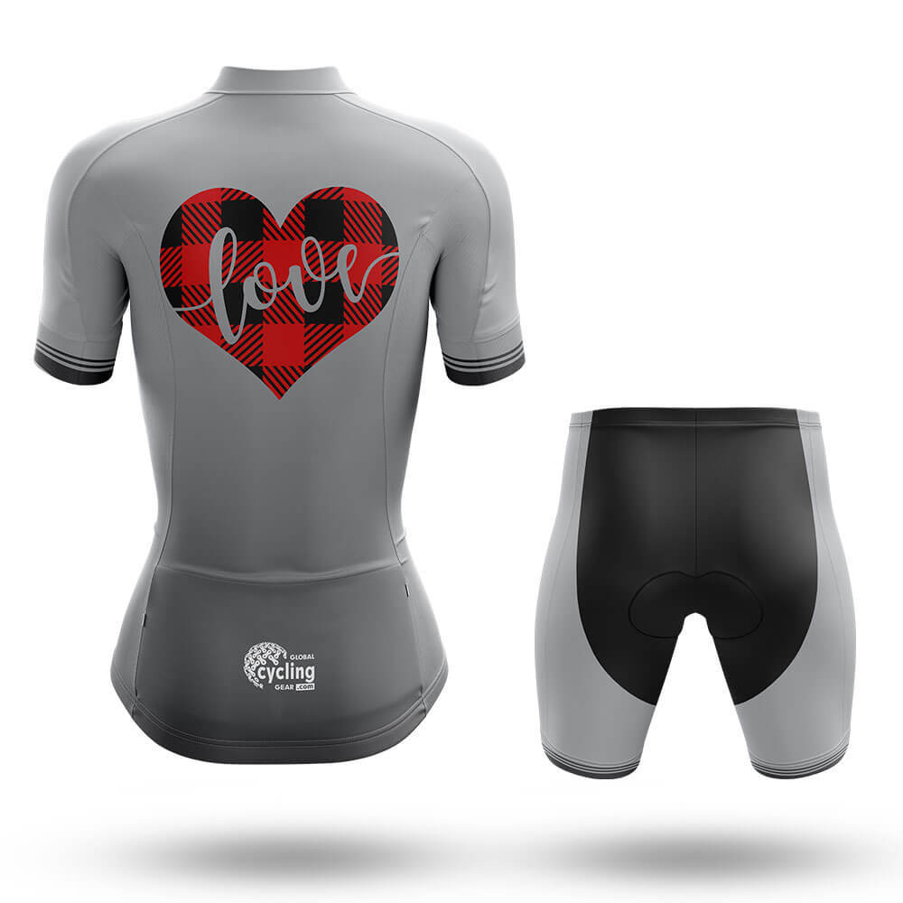 Red Plaid Valentine - Women's Cycling Kit