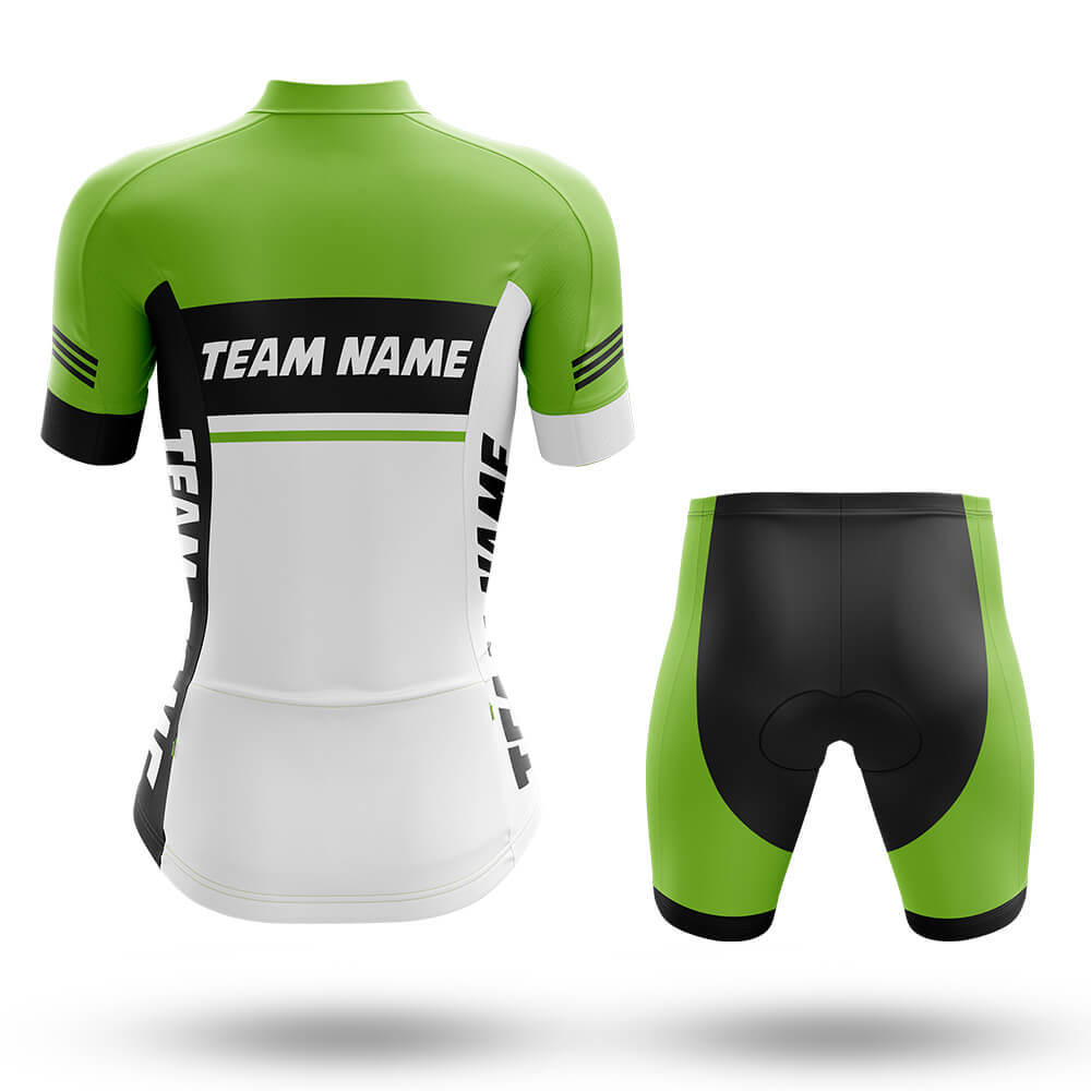 Custom Team Name M1 Green - Women's Cycling Kit