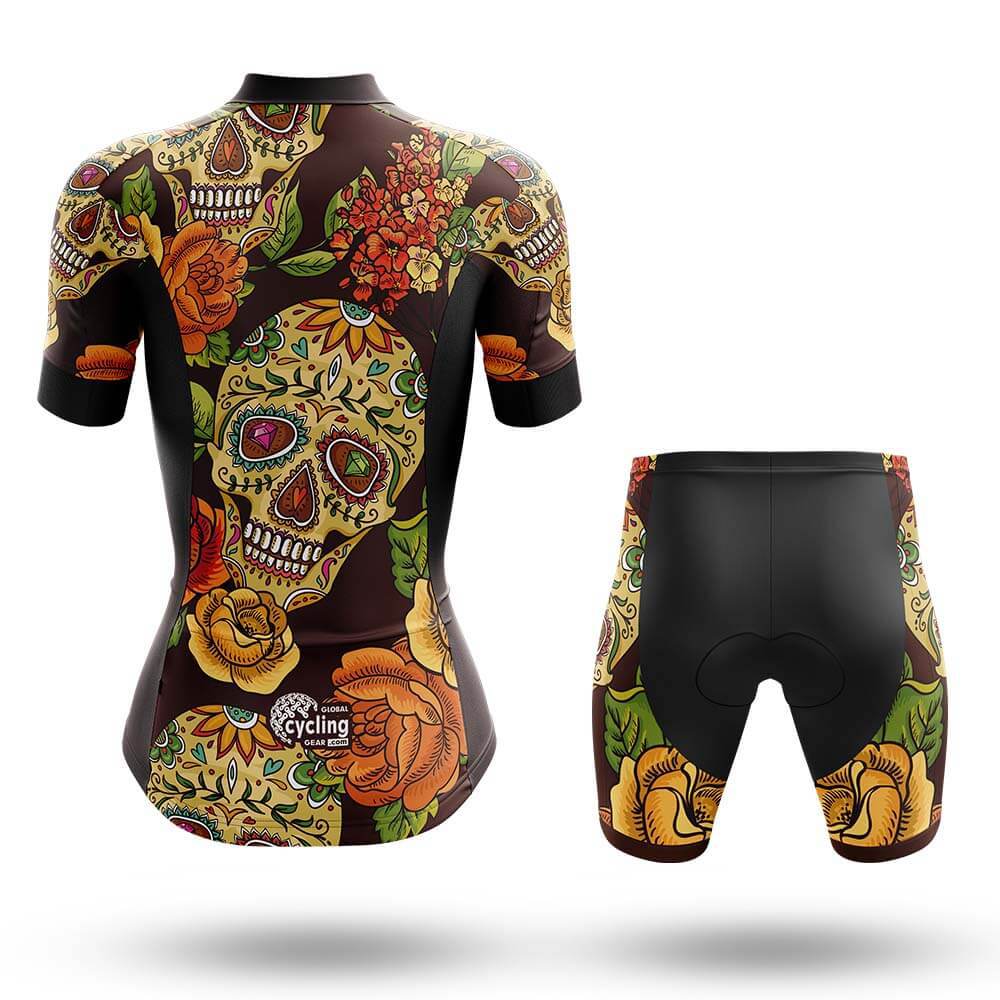 Colorful Sugar Skulls V2 - Women's Cycling Kit