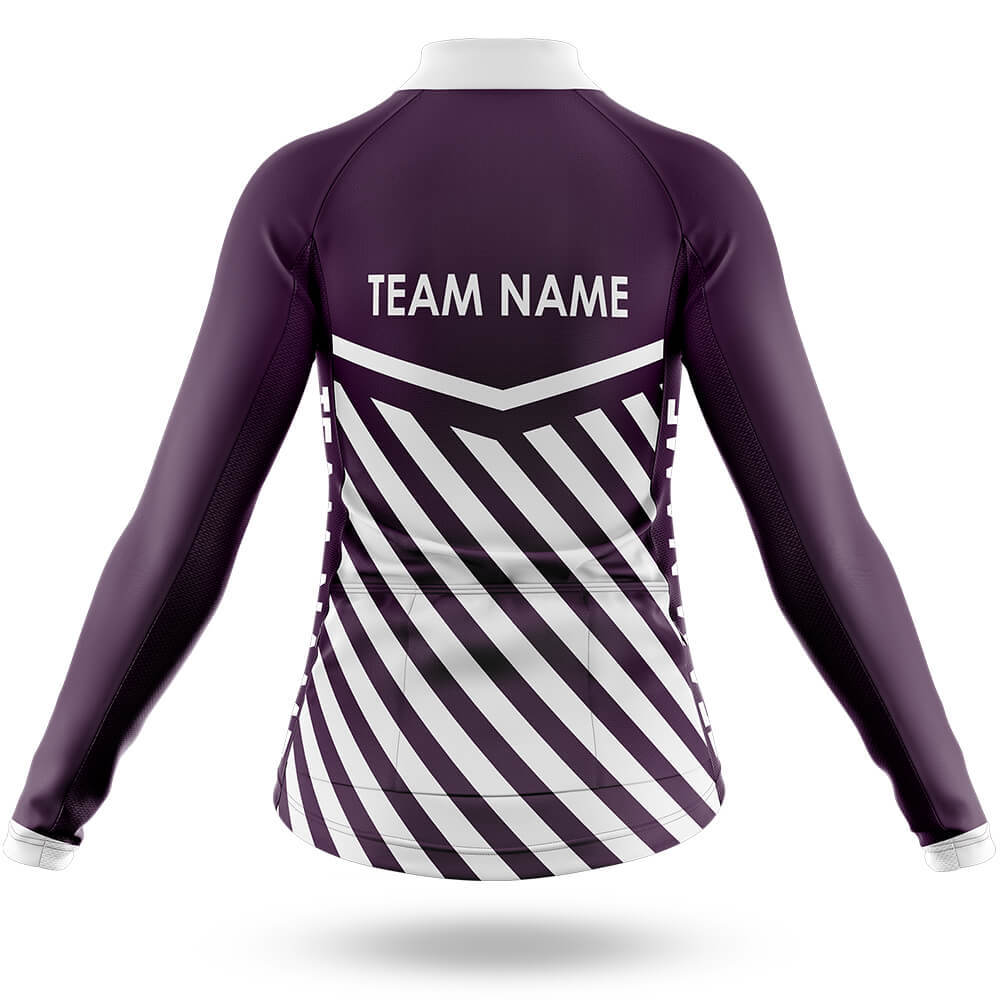 Custom Team Name M3 Dark Purple - Women's Cycling Kit