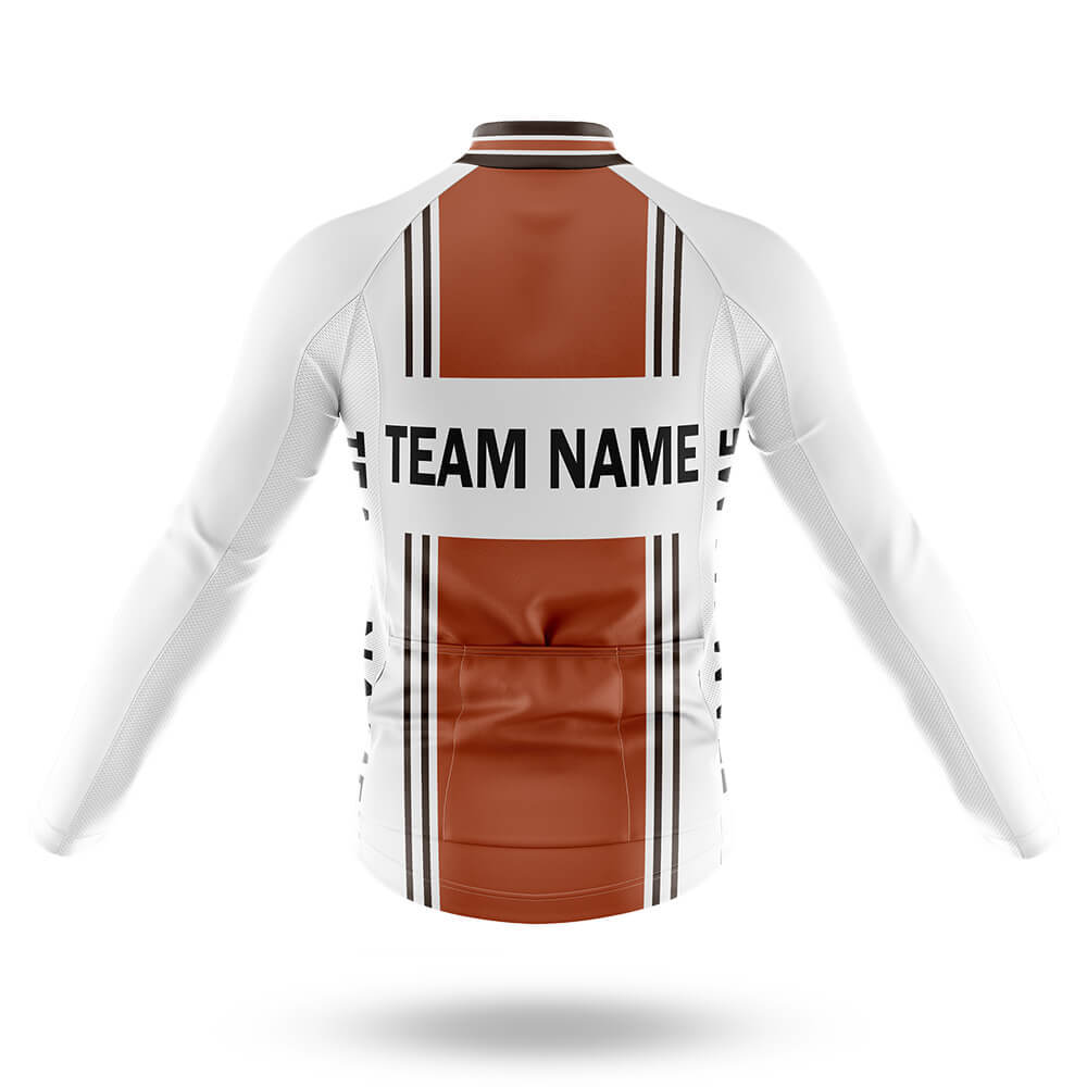 Custom Team Name M4 Orange - Men's Cycling Kit