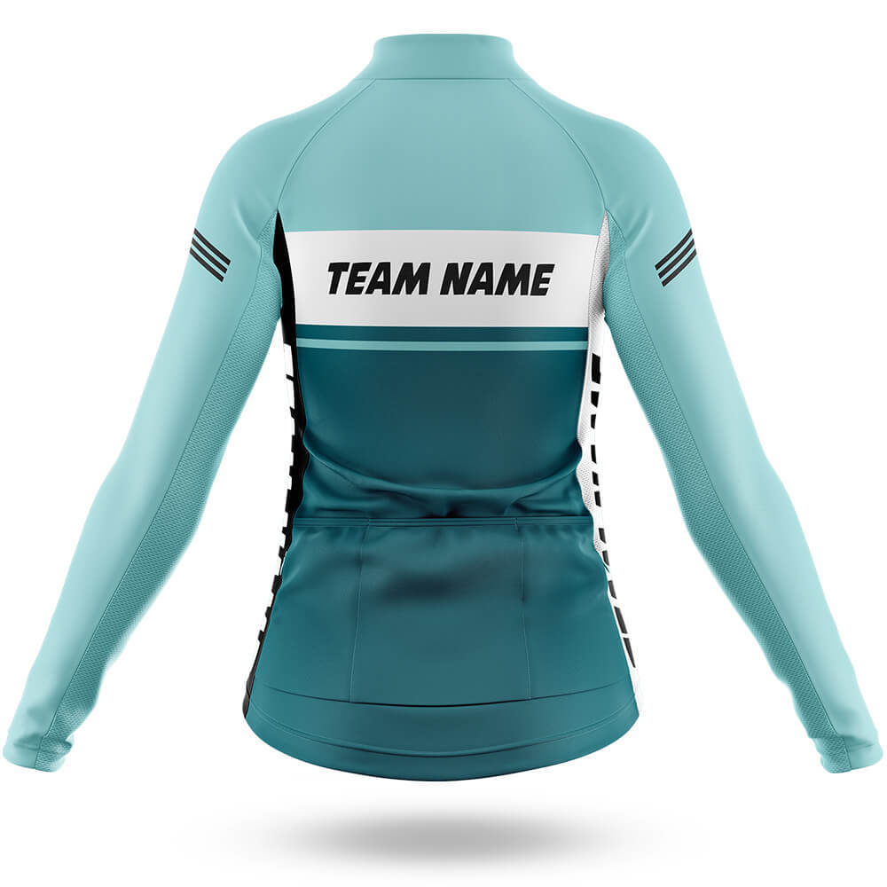 Custom Team Name M1 Blue - Women's Cycling Kit