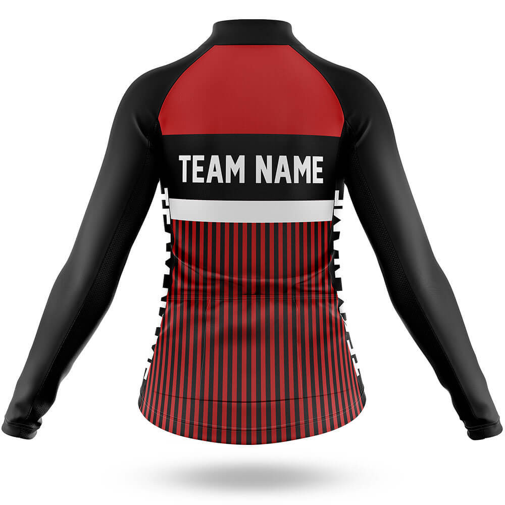 Custom Team Name M6 Red - Women's Cycling Kit