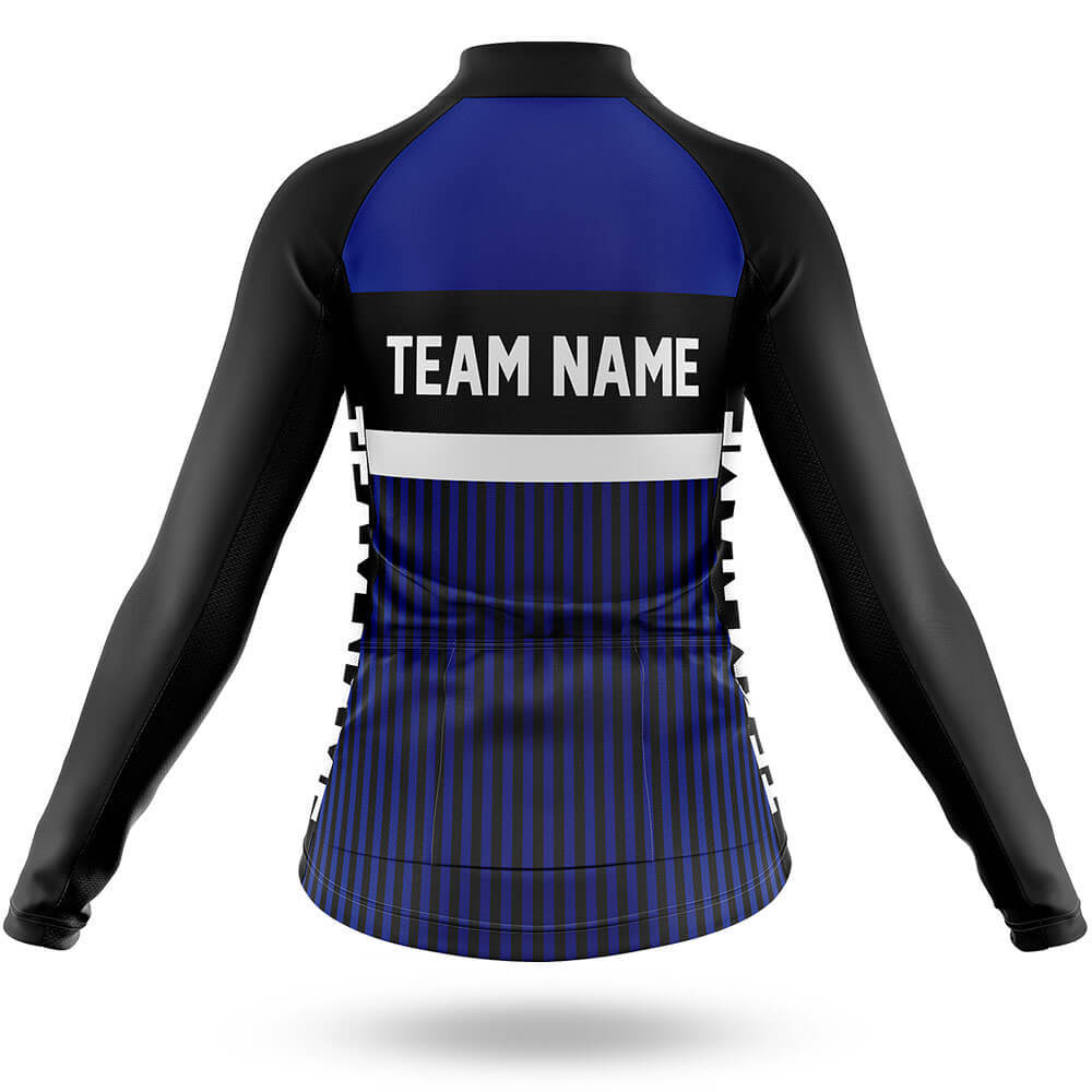 Custom Team Name M6 Navy - Women's Cycling Kit